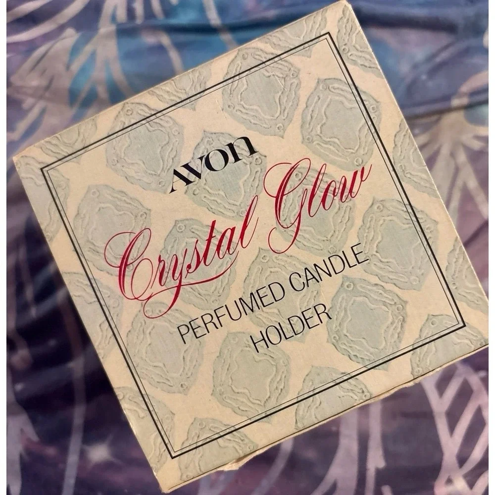 Vintage Avon‎ 70's Crystal Glow Perfumed Candle Holder, NIB